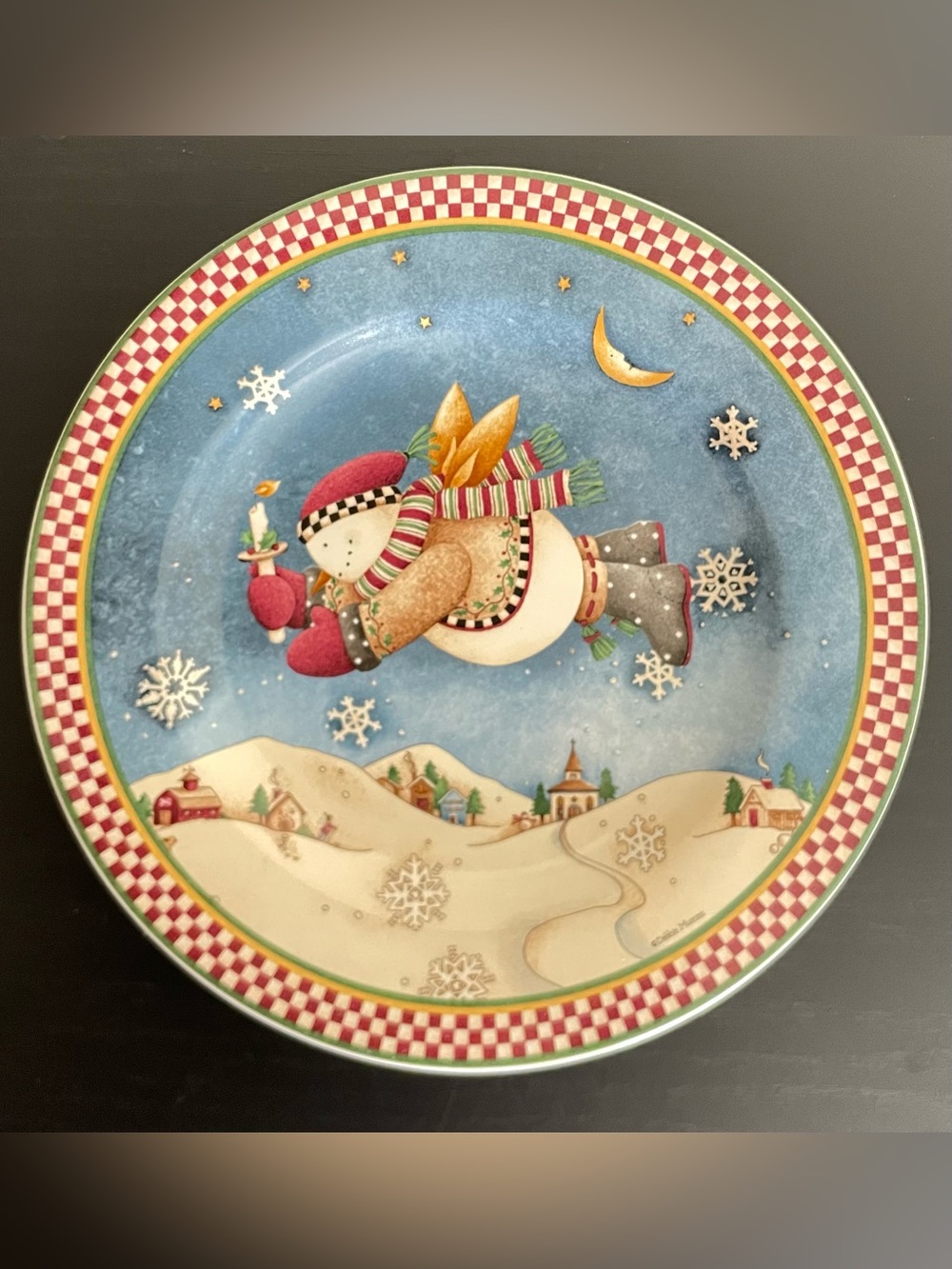 Debbie Mumm Dinnerware Snow Angel Plate